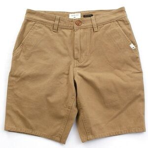 Quicksilver Straight Fit Flat Front Shorts Tan sz 34